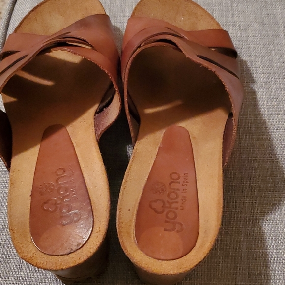 Yokono | Shoes | Yokono Leather Wedge Sandals Made In Spain | Poshmark